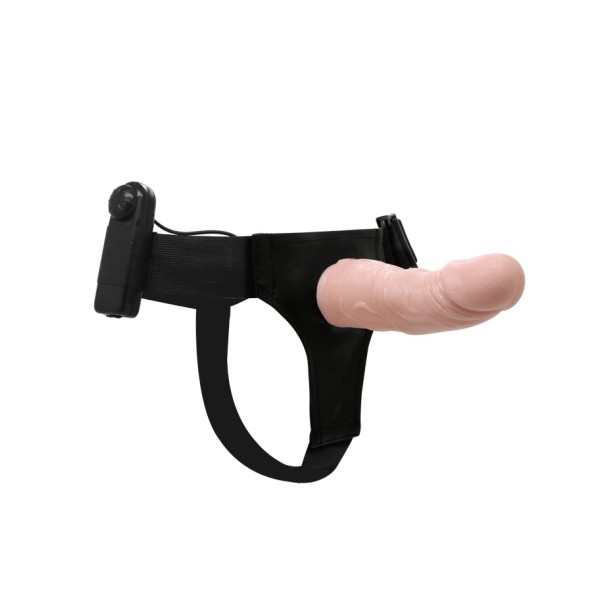 Uprząż z dildo z wibracjami 15cm Lybaile