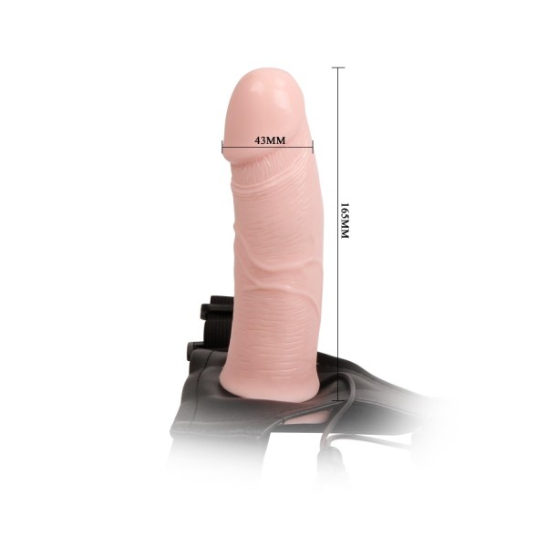 Uprząż z dildo z wibracjami 16,5cm LyBaile