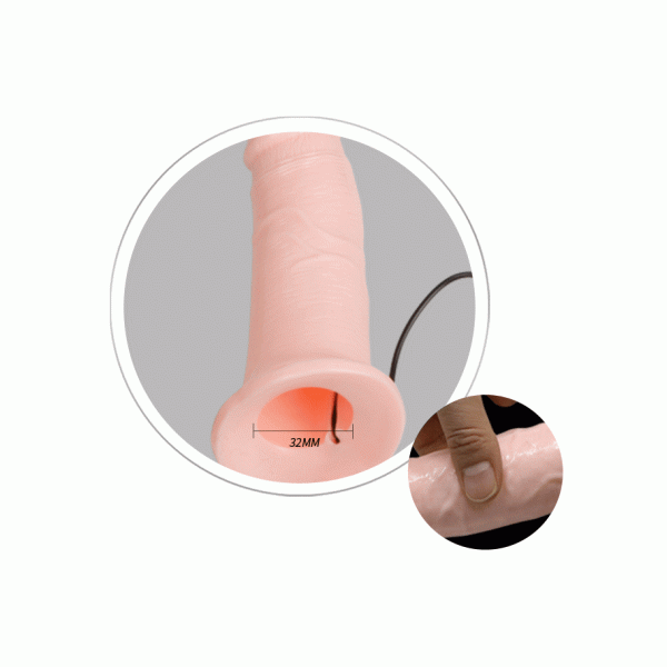 Uprząż z dildo z wibracjami 16,5cm LyBaile
