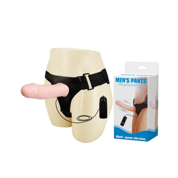 Uprząż z dildo z wibracjami 16,5cm LyBaile