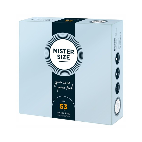Prezerwatywy 53mm 36 szt. Mister Size