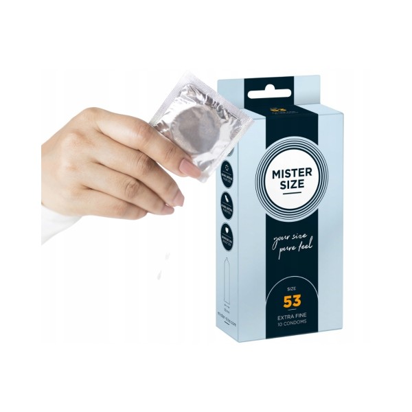 Prezerwatywy 53mm 10 szt. Mister Size