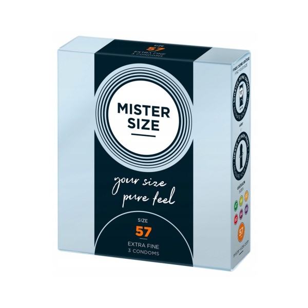 Prezerwatywy 57mm 3 szt. Mister Size
