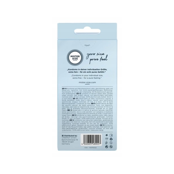 Prezerwatywy WEGAN Mister SIZE 47mm ULTRA 36 sztuk