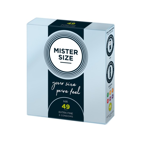 Prezerwatywy 49mm 3 szt. Mister Size