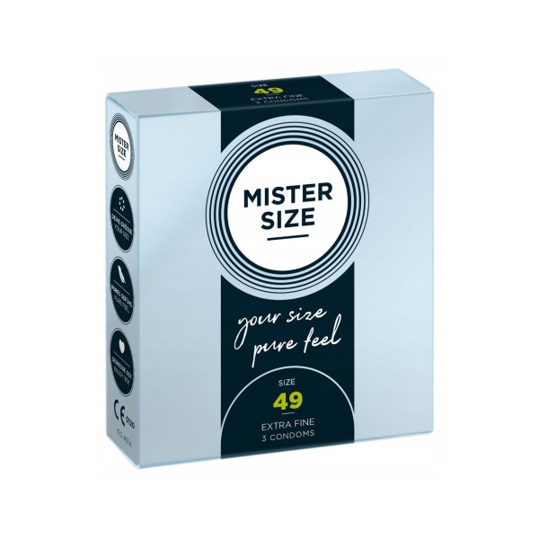 Prezerwatywy 49mm 3 szt. Mister Size