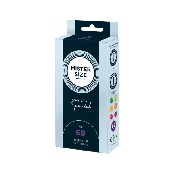 Prezerwatywy 69mm 10 szt. Mister Size