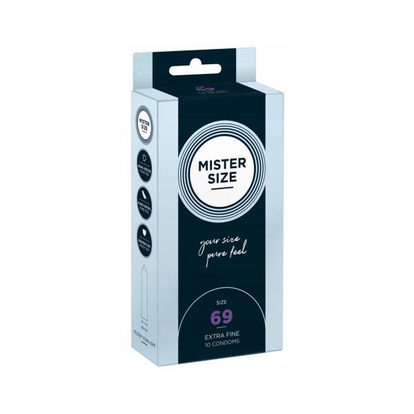 Prezerwatywy 69mm 10 szt. Mister Size