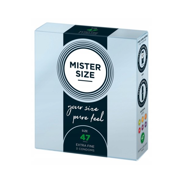 Prezerwatywy 47mm 3 szt. Mister Size