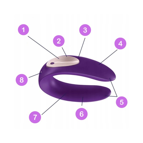 Masażer Satisfyer Double Plus fioletowy
