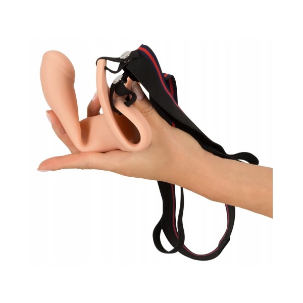 Silikonowy Strap-on + 5cm