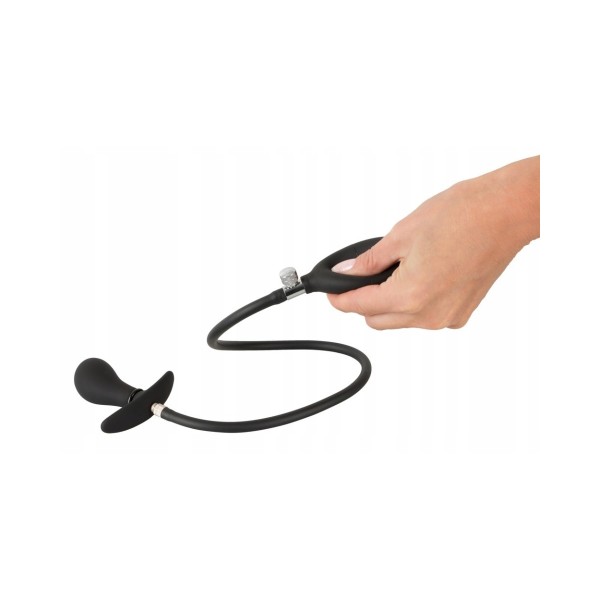 Korek analny silikonowy pompowany 8 cm