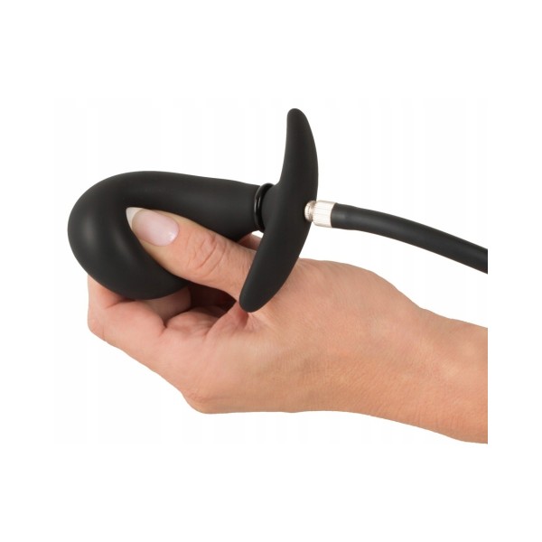 Korek analny silikonowy pompowany 8 cm