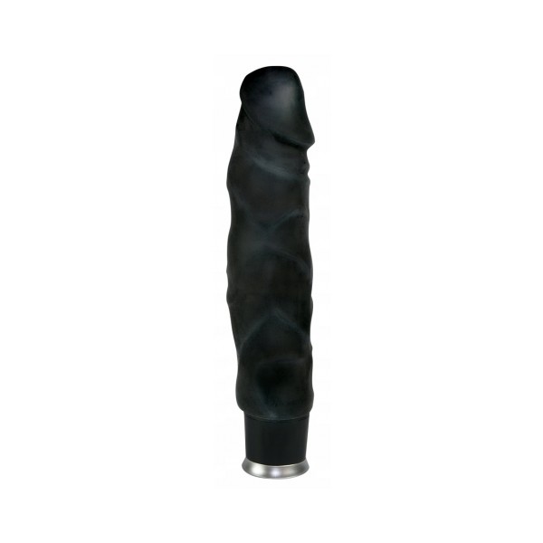 Czarny Wibrator Big Vibe Cyberskóra 22 cm