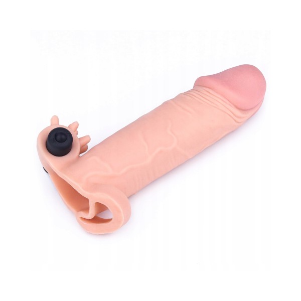 Nakładka Pleasure X-Tender z wibracjami +5cm Lovetoy