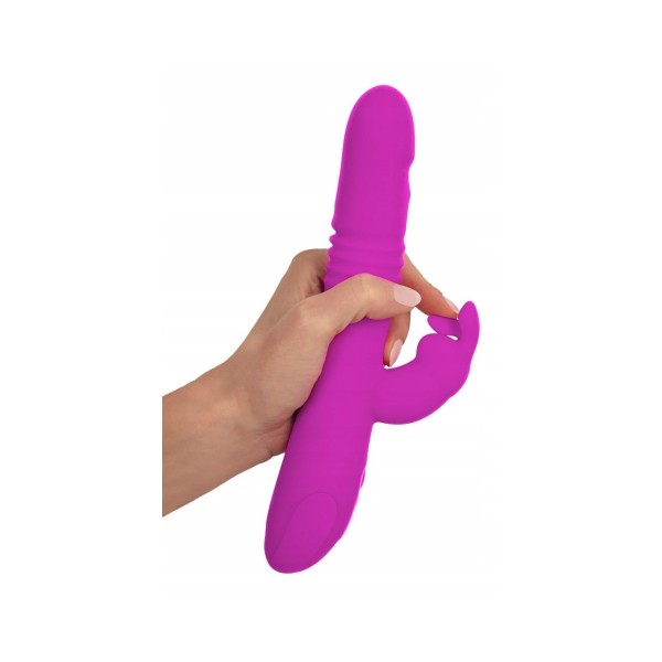 Wibrator z funkcją pchnięcia 24,8cm Sweet Smile