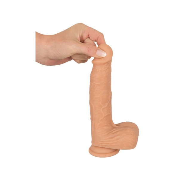 Wibrator silikonowy z funkcją pchnięcia 21 cm