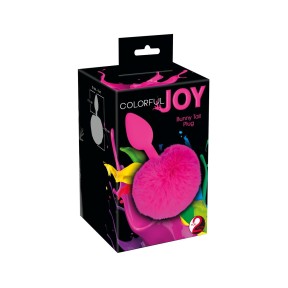 Korek analny Colorful Joy Bunny Tail 13 cm