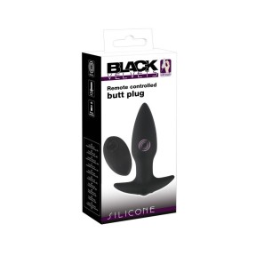Korek analny silikonowy z wibracjami 12,9 cm Black Velvet