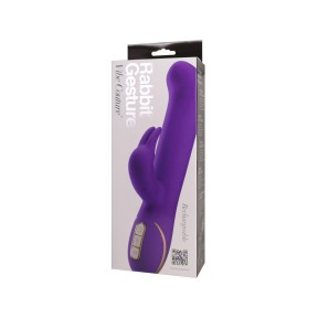 Wibrator Rabbit Gesture fioletowy 22cm Vibe Coutur