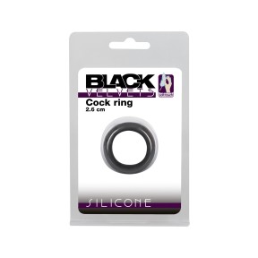 Silikonowy pierścień na penisa Black Velvets 2,6cm