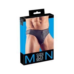 Stringi męskie z zamkiem Zip XXL