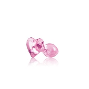 Korek analny Heart Pink 8,9cm Crystal