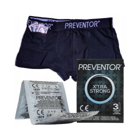 Prezerwatywy EXTRA STRONG + BOSKERKI Z KIESZONKĄ M