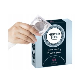Prezerwatywy 64mm 3 szt. Mister Size