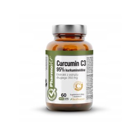 Curcumin C3 95% kurkuminoidów Ekstrakt z ostryżu długiego 350 mg - 60 kapsułek Vcaps®